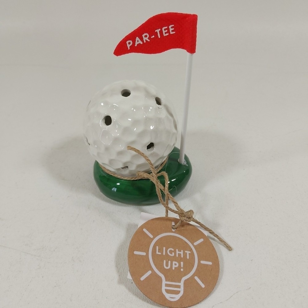 Mud Pie Golf Ball Light Up Sitter;‎ 4 1/4" X 2 1/2"